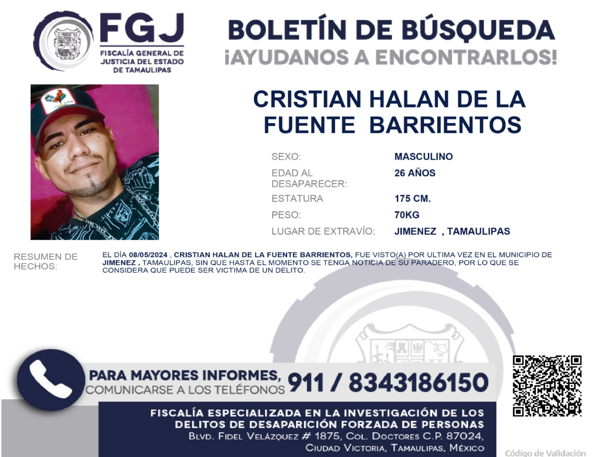 Boletín de Búsqueda Halan