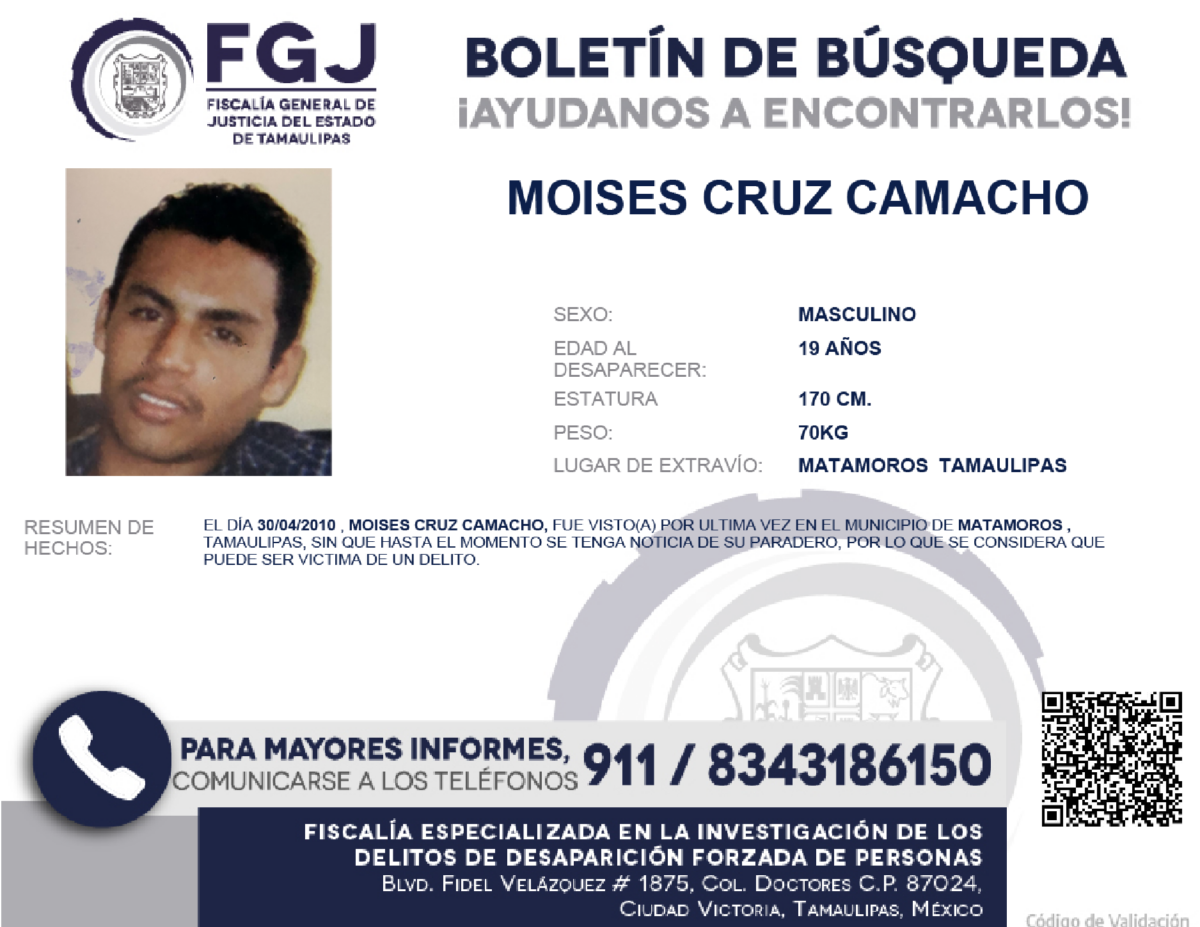 Boletín de Búsqueda Moisés