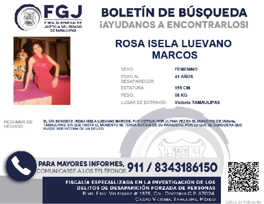 Boletín de Búsqueda Rosa