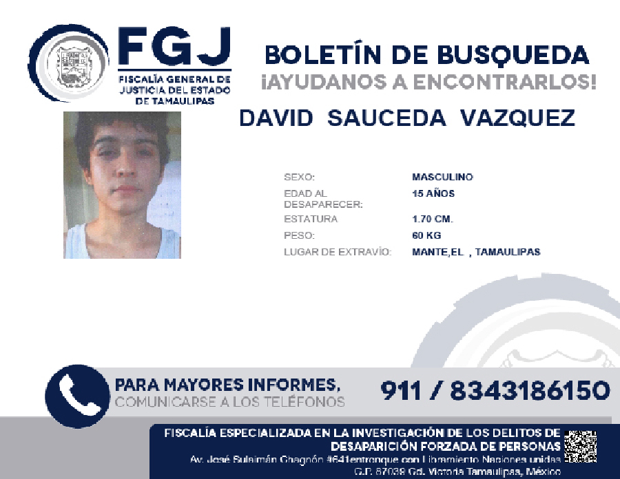 Boletin de Búsqueda David