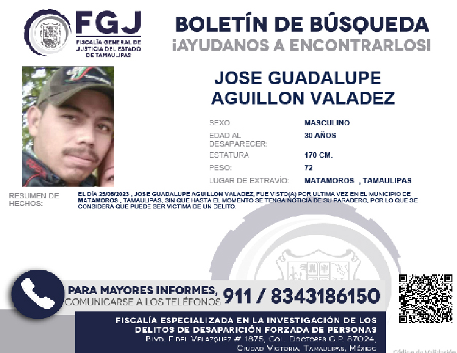 Boletín de Búsqueda Jose