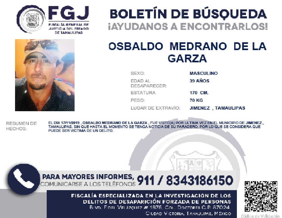 Boletin de busqueda Osbaldo