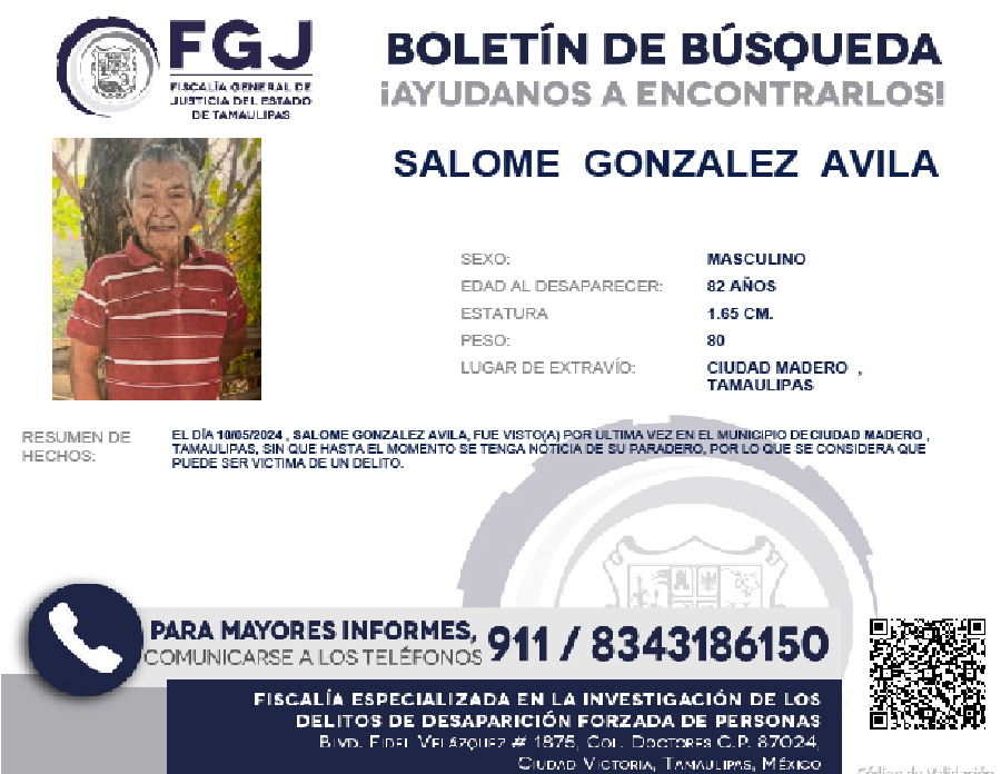 Boletín de Búsqueda Salome