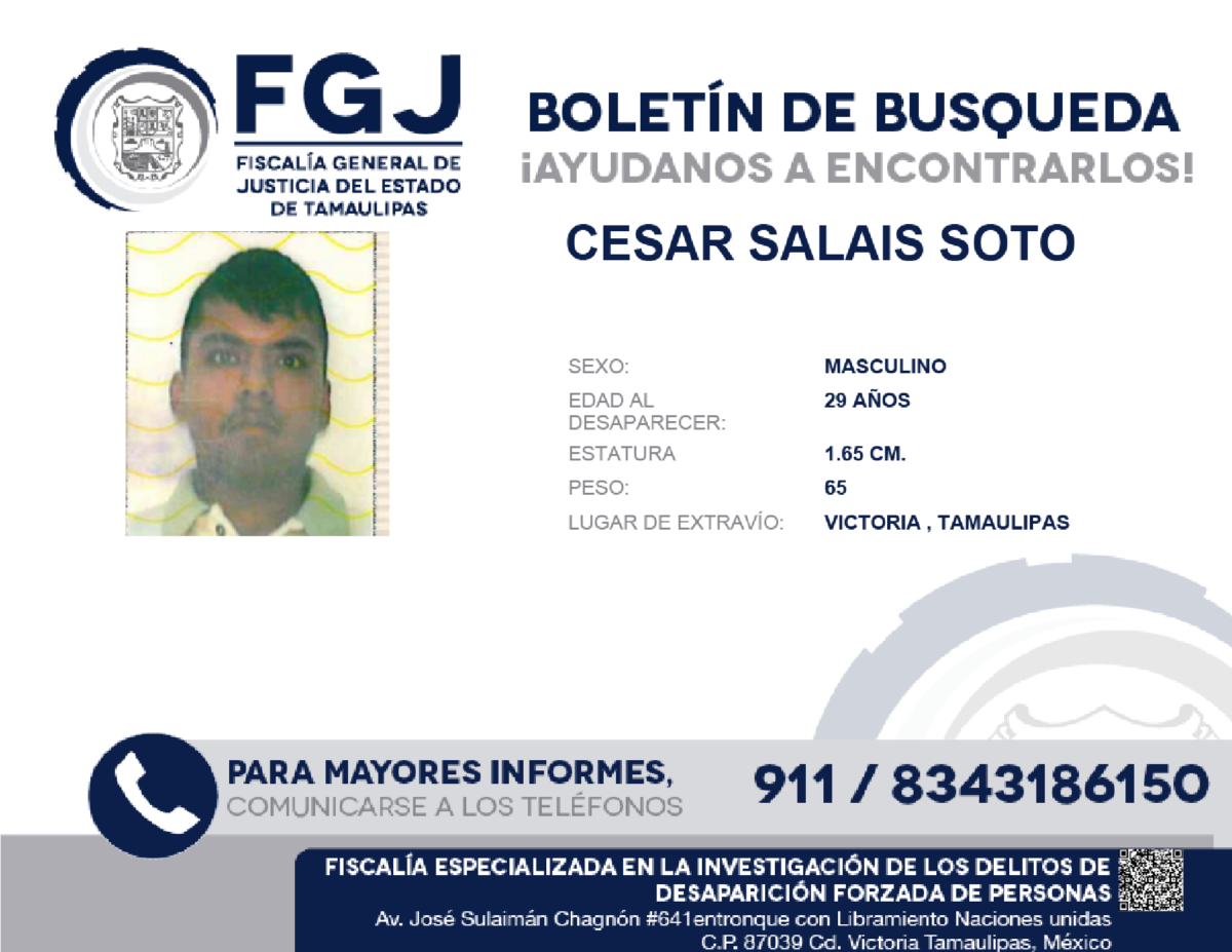 Boletín de Búsqueda Cesar