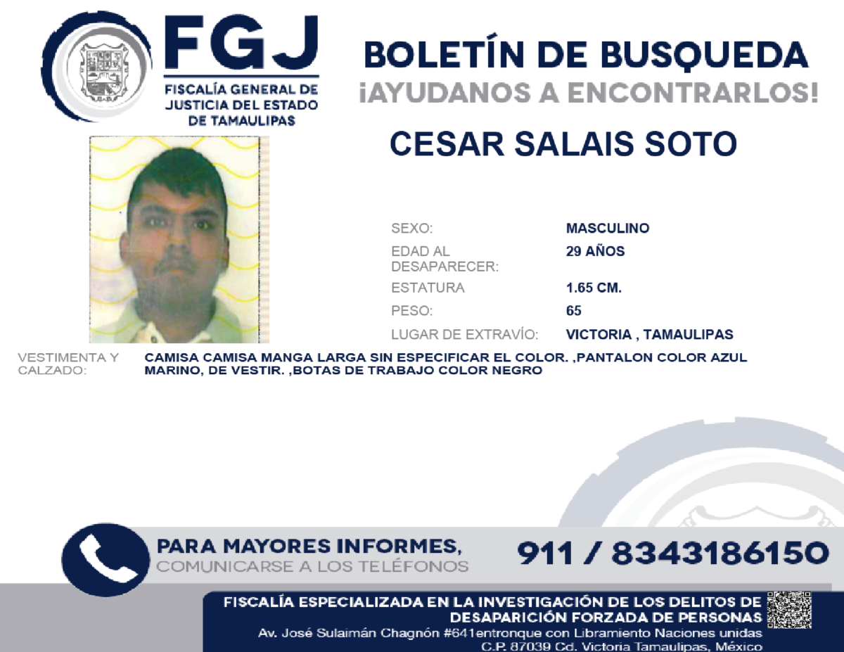 Boletín de Búsqueda Cesar