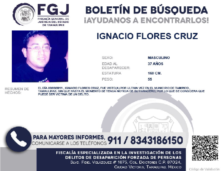 Boletín de Búsqueda Ignacio