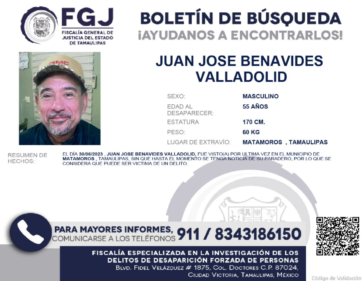 Boletín de Búsqueda Juna José