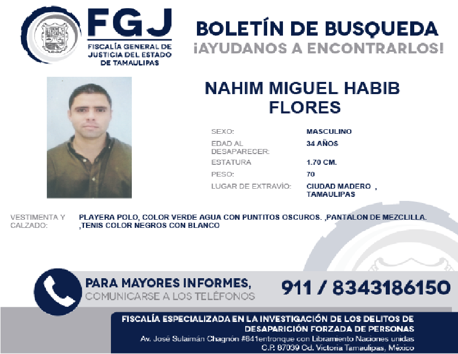 Boletín de Búsqueda Nahim