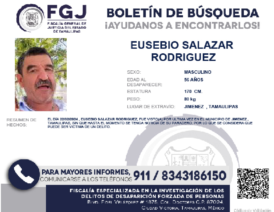 Boletín de Búsqueda Eusebio