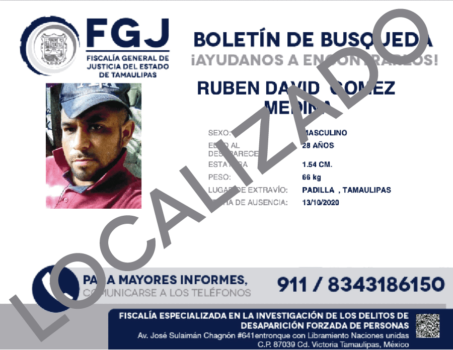 Boletín de Búsqueda Rubén David