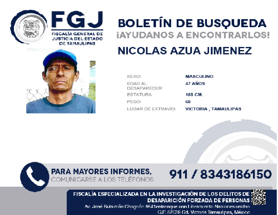 Boletín de Búsqueda Nicolas