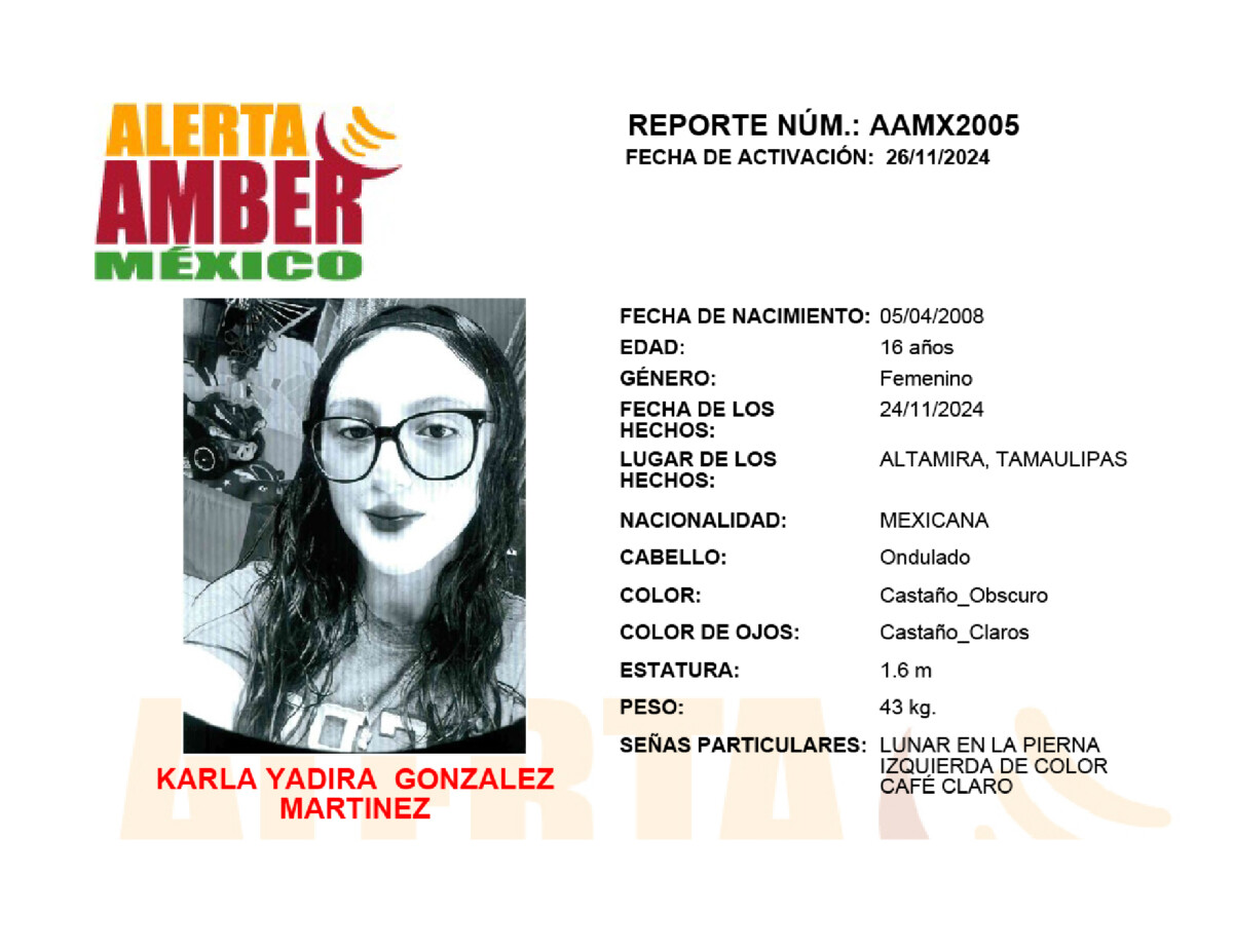 Alerta Amber Karla