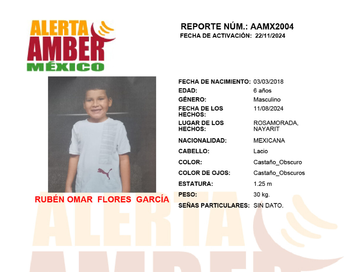 Alerta Amber Ruben