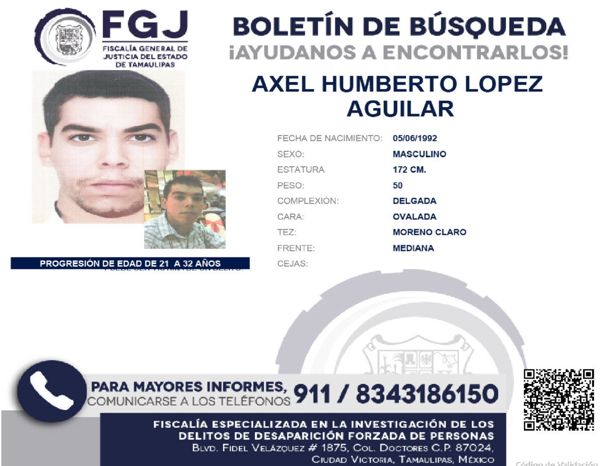 Boletín de Búsqueda Axel