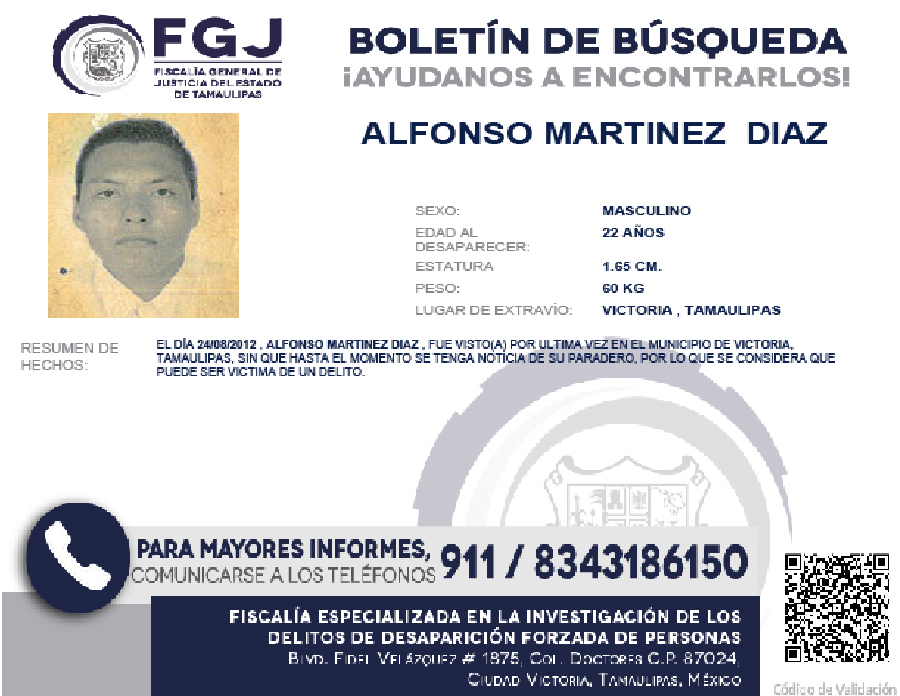 Boletín de Búsqueda Alfonso