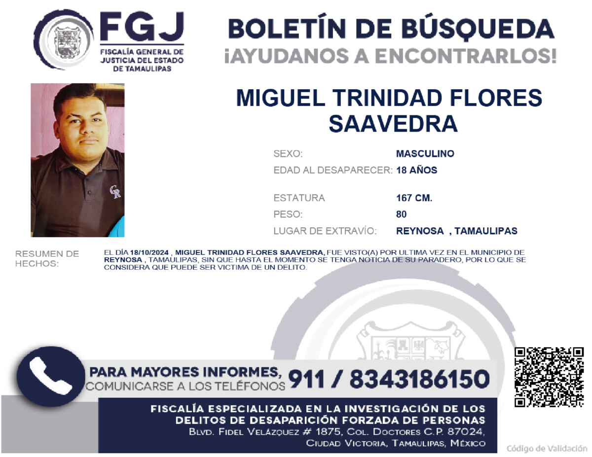 Boletín de Búsqueda Miguel