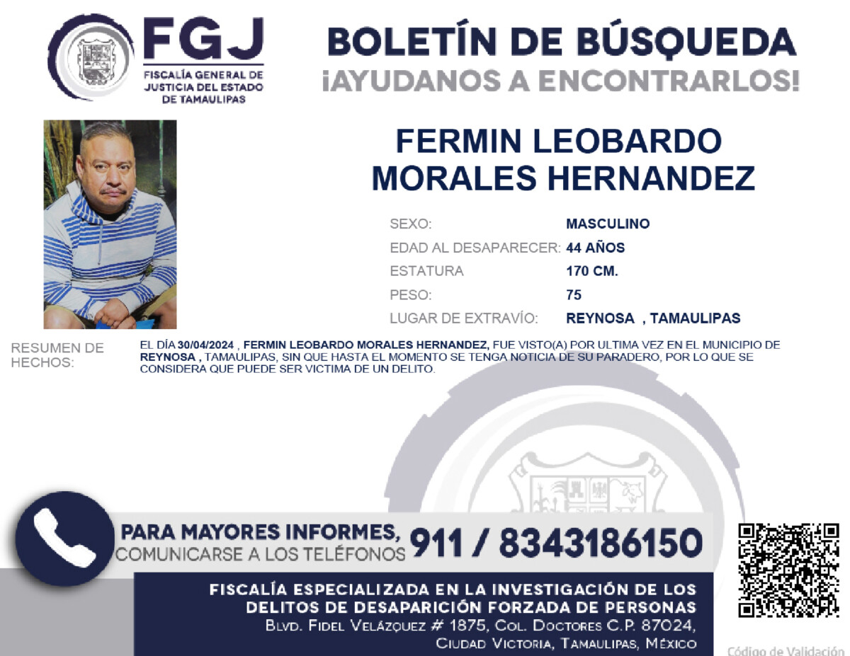 Boletín de Búsqueda Fermin