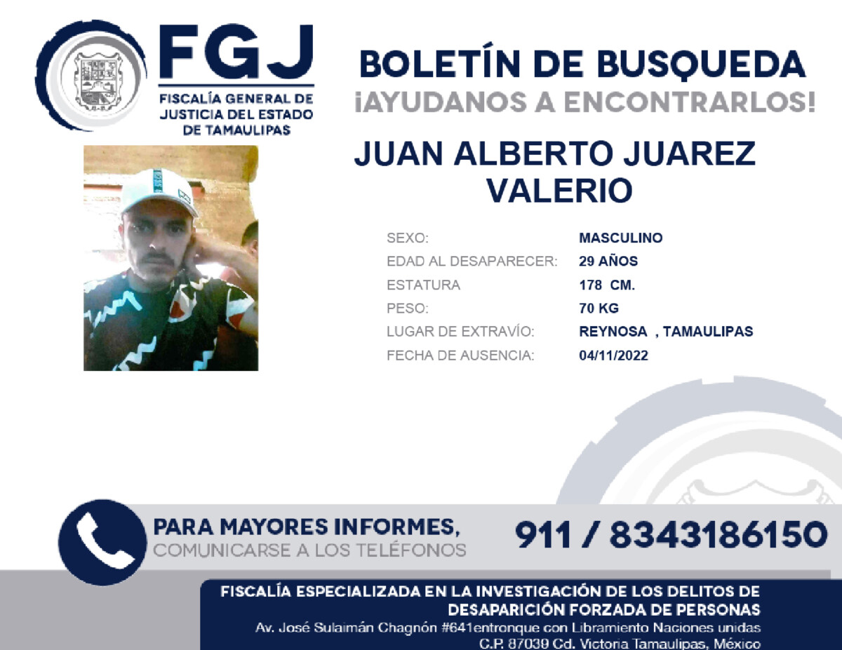 Boletín de Búsqueda Juan Alberto