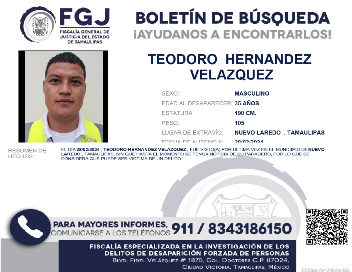 Boletín de Búsqueda Juan Alberto