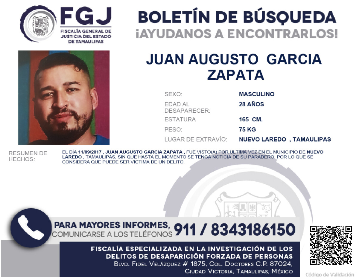 Boletín de Búsqueda Juan